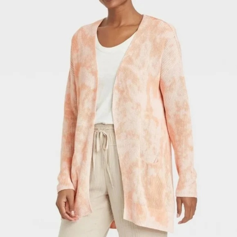 Universal Thread Peach Open-Front Women's Sweater